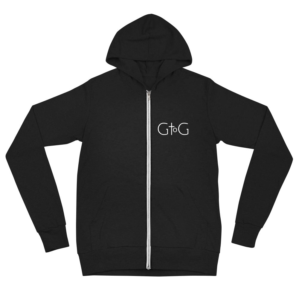 GtoG Lightweight Unisex Zip Hoodie